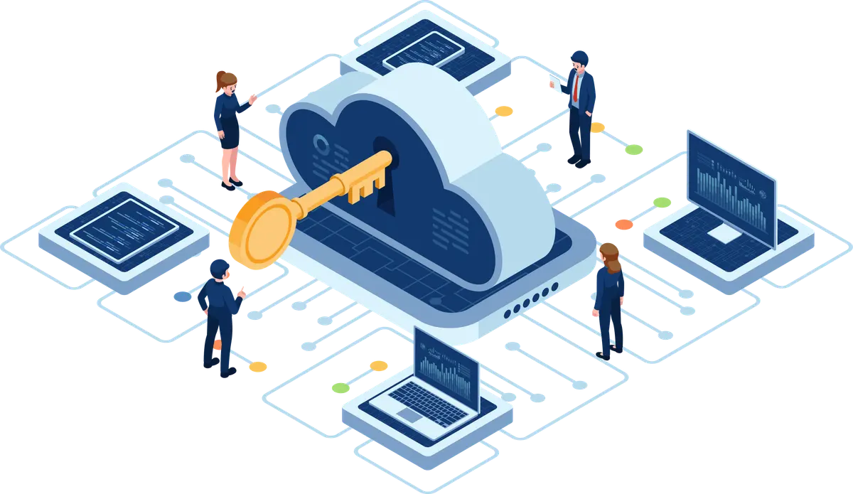 Isometric Cloud-Based Solution with Key and User.png
